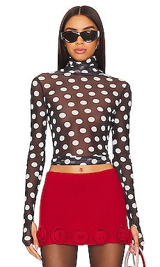 AFRM Zadie Top in Diagonal Dot from Revolve.com | Revolve Clothing (Global)