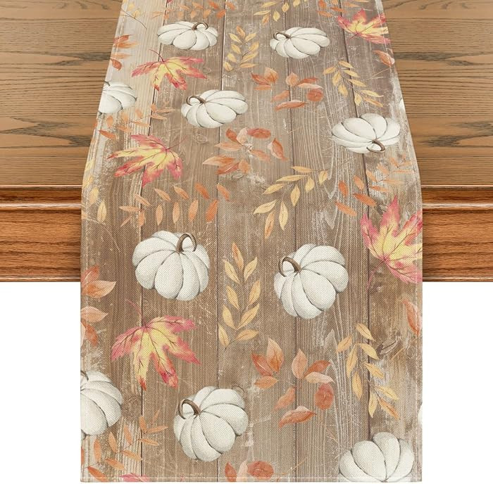 Artoid Mode 210 GSM Fall Table Runner Home Party Decor 13x72 Inch | Amazon (US)
