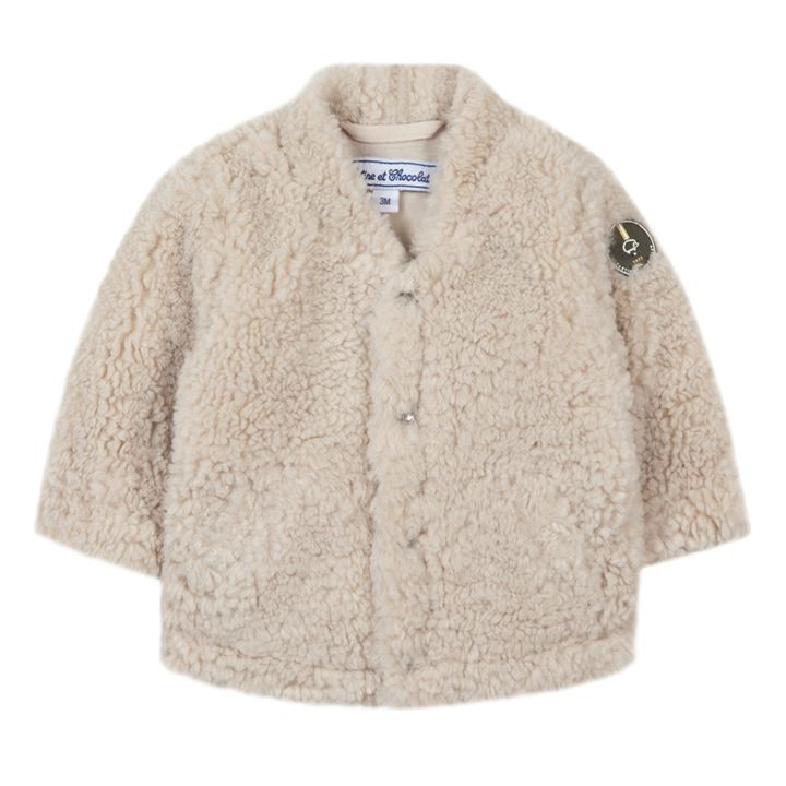 Blouson Façon Fourrure | Ecru | Smallable