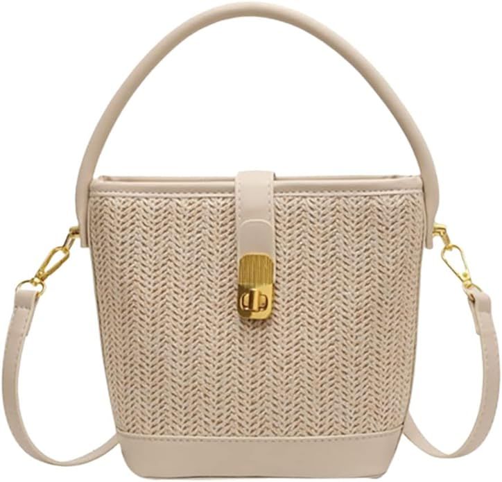 Crossbody Bags Summer Handbags for Women Basic Straw Bag Beach Bag Tote Bag for Women Satchels Ho... | Amazon (US)