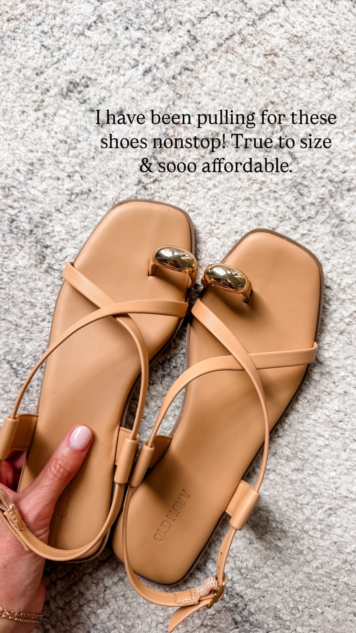 They are on sale right now for under $13! 

Loverly Grey, Old Navy, memorial day sale, summer sandals, neutral sandals 

#LTKShoeCrush #LTKSaleAlert #LTKSeasonal