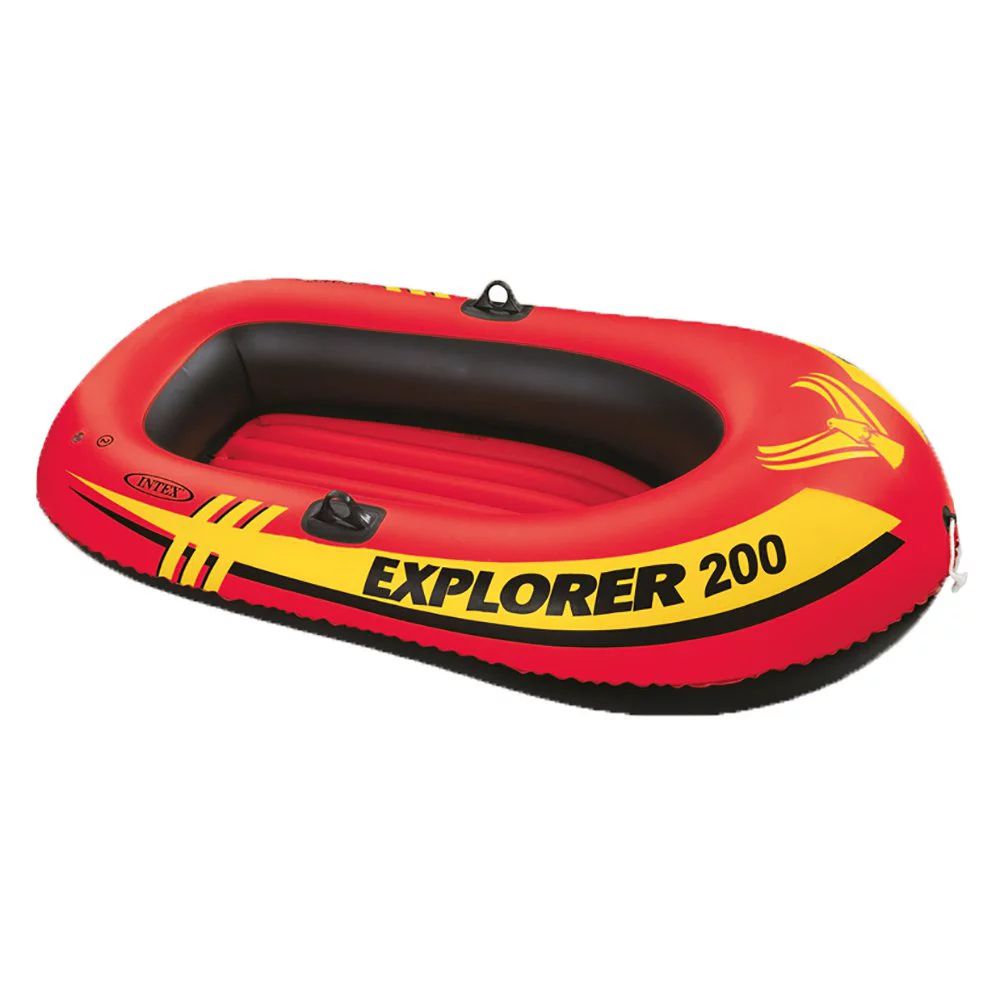 Intex Explorer 200 Inflatable 2 Person River Boat Raft Set with 2 Oars & Pump | Walmart (US)