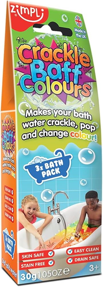 6043 Crackle Baff Colours, 3 Bath Pack, Make water Crackle and Change Colour, Children's Sensory ... | Amazon (US)
