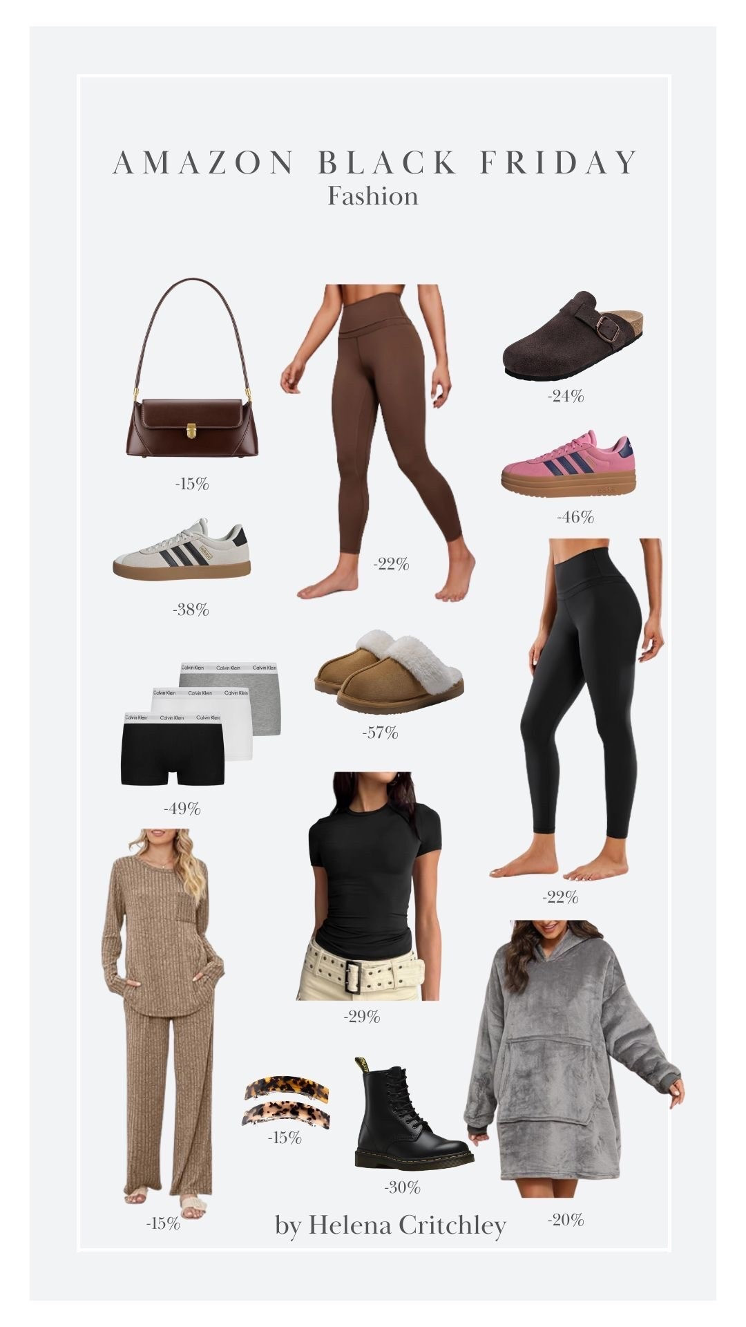 Amazon Black Friday - Fashion Faves 👌🏻

Amazon Fashion, Adidas Trainers, Loungewear, Slippers, Leggings, Sportswear, Dr Martens, Wardrobe Essentials 

#LTKwinter #LTKCyberWeek #LTKuk