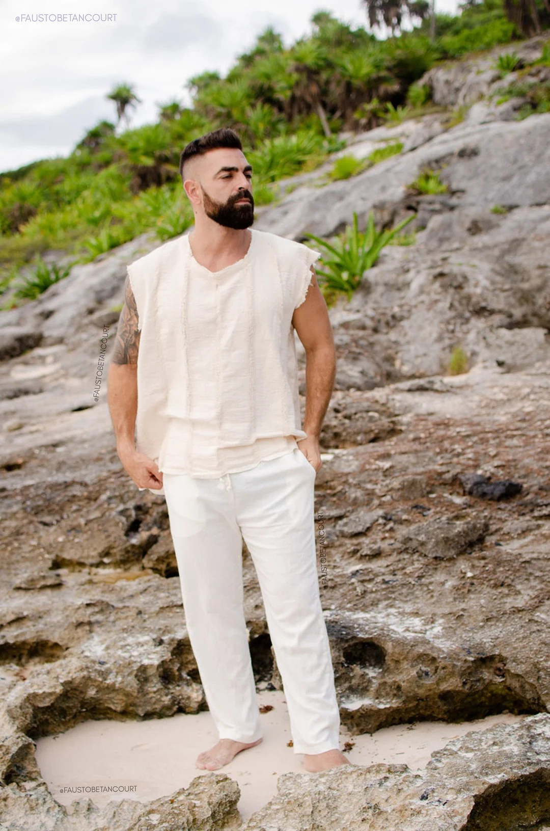 Raw Frayed Tulum Tank Top, Boho Chic Burning Man Oversized Handmade Tank Top, Mikonos Relax Fit H... | Etsy (US)