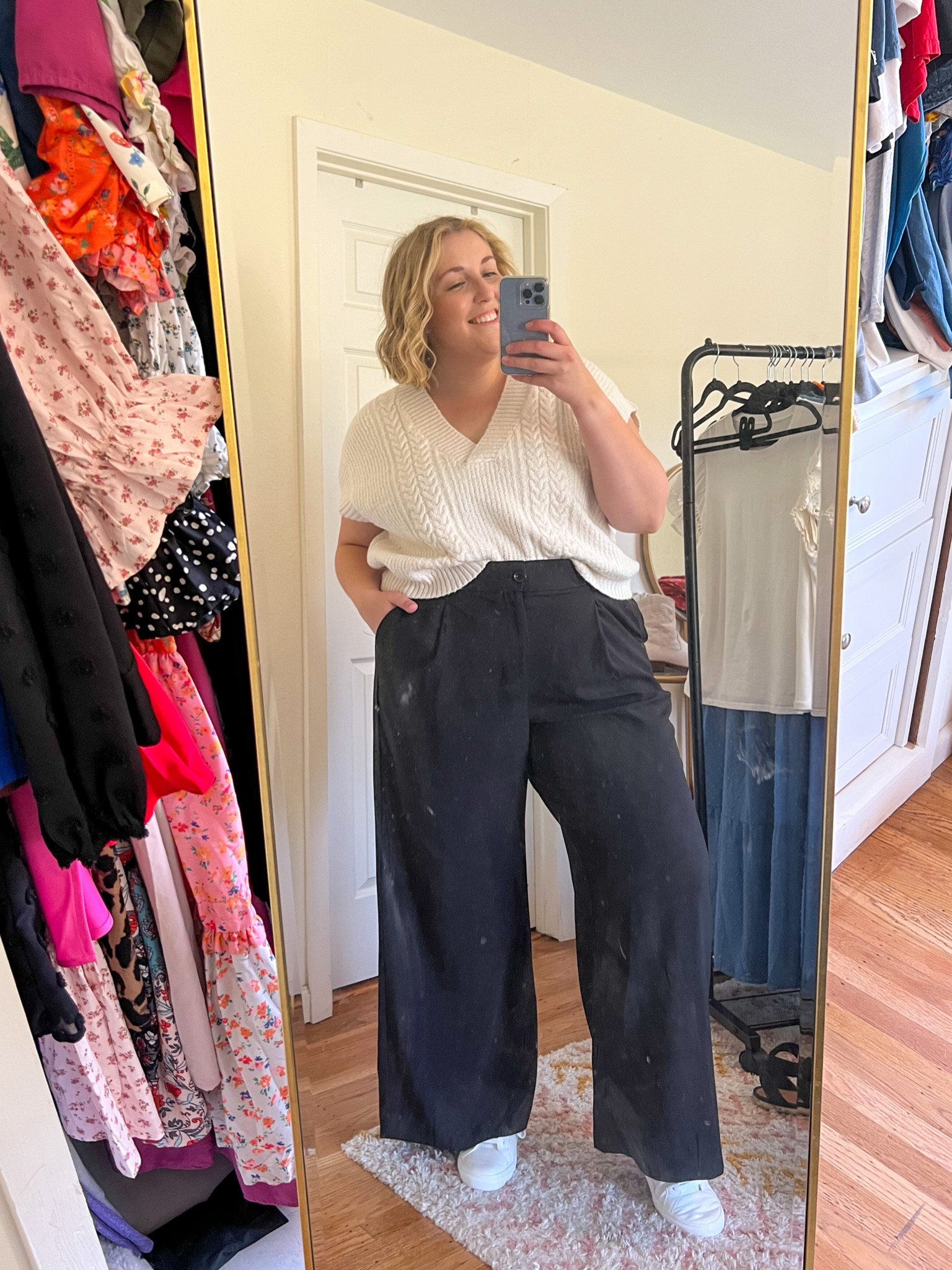 Day 4 of 7 days of plus size teacher outfit ideas! This one is perfect for plus size office style too! Love this sweater vest, perfect for so many fall occasions and these are my favorite trousers. I’m wearing size 18 in the pants; and XXL in the sweater  

#LTKmidsize #LTKstyletip #LTKplussize