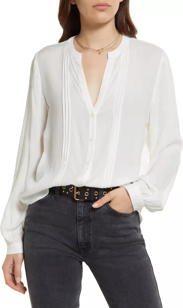 Long sleeve hot sale peasant blouse