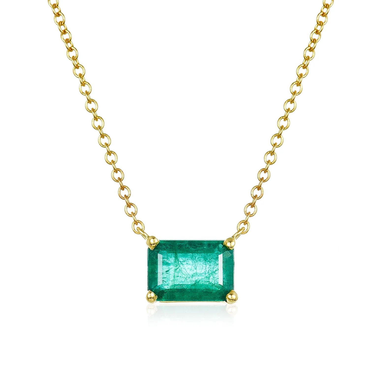 Emerald Necklace | LINDSEY LEIGH JEWELRY