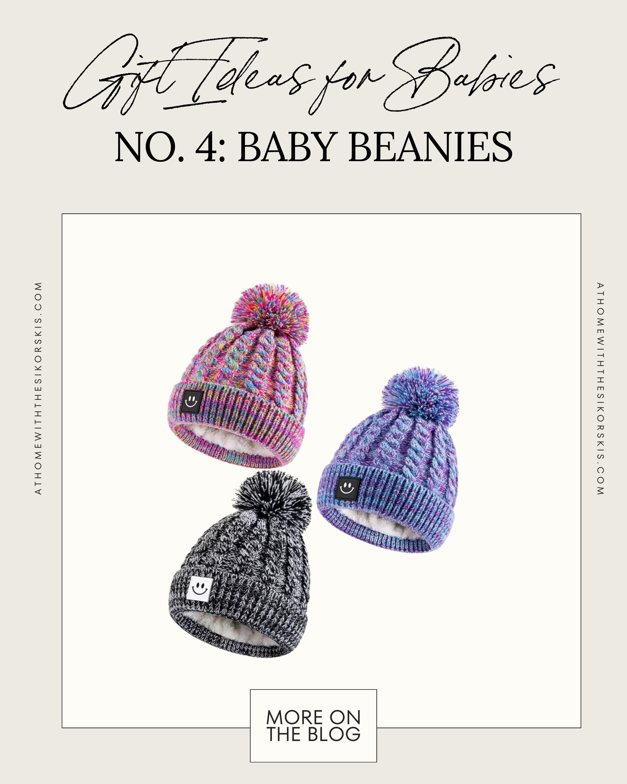Gift Ideas For Babies…look at these cute beanies 🥹 see the full gift guide: athomewiththesikorskis.com 

#LTKBaby #LTKGiftGuide #LTKFindsUnder50