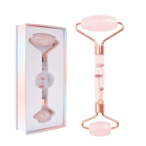 Raffaello Jade Roller - Natural Pink Facial Roller, Redness Reducing Massager for Face, Eyes, Nec... | Amazon (US)