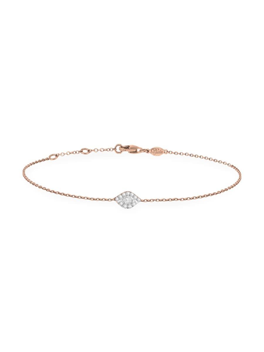 Magic Touch 18K Rose Gold & Diamond Eye Chain Bracelet | Saks Fifth Avenue