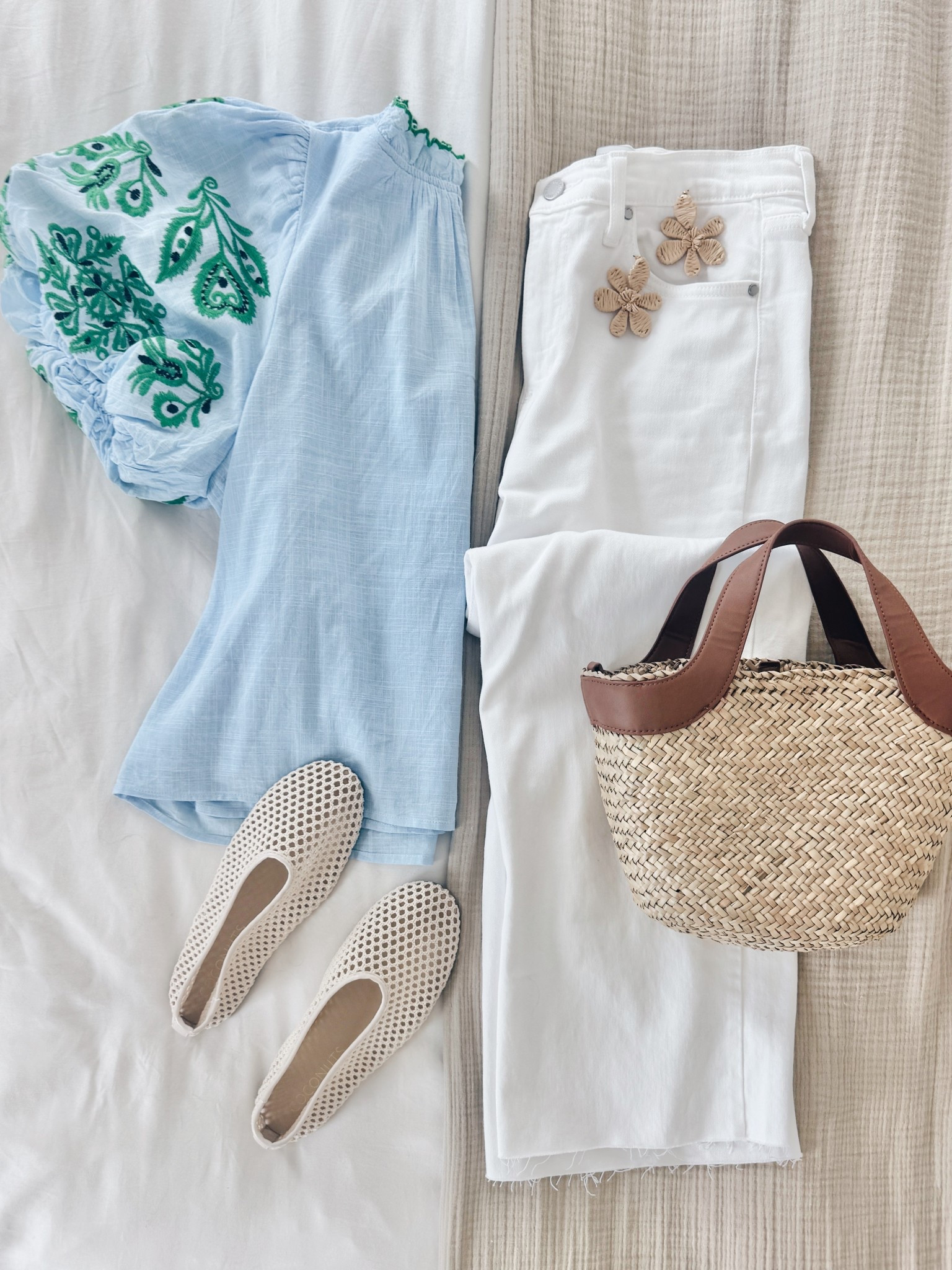 Use code PINTERESTING15 for 15% off this outfit!! I have small in the top and 27 in the jeans.  Vacation outfit.  

#LTKSaleAlert #LTKootd #LTKTravel