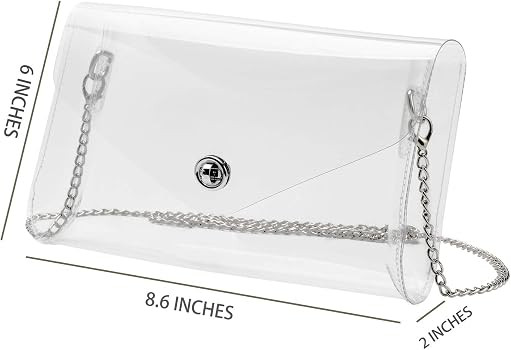 Vorspack Clear Purse Gift for Women Clear Crossbody Bag Cute for Sports Concert Prom Party Presen... | Amazon (US)