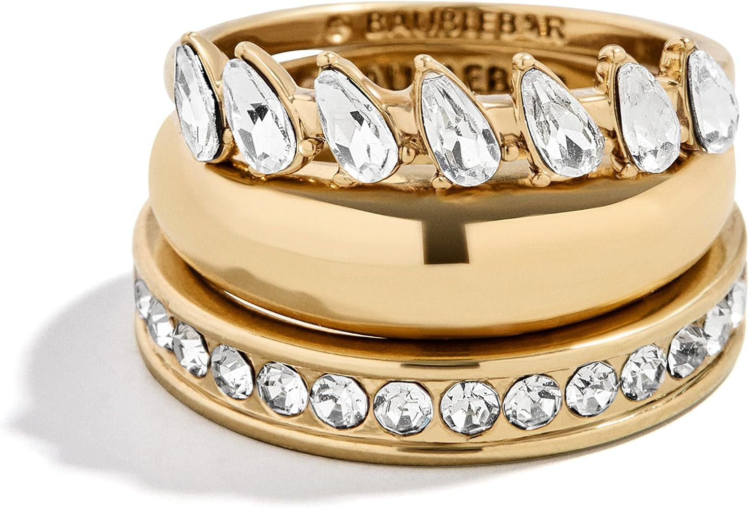 BaubleBar Waterproof Ring Sets - Layered Rings for Women, 100% Waterproof, Fashion Jewelry, Trend... | Amazon (US)