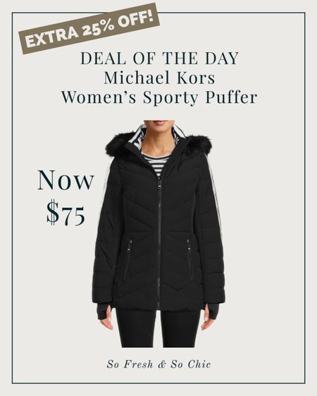 Women’s sporty hooded puffer jacket by Michael Kors! Use code BLACKFRI for an additional $25 off 
-
Women’s winter jacket - women’s black puffer - sale - Saks Off Fifth #LTKSeasonal

#LTKstyletip #LTKCyberweek #LTKsalealert