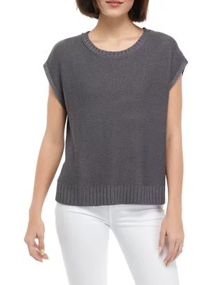 Women's Short Cap Sleeve Boxy Knit Sweater | Belk
