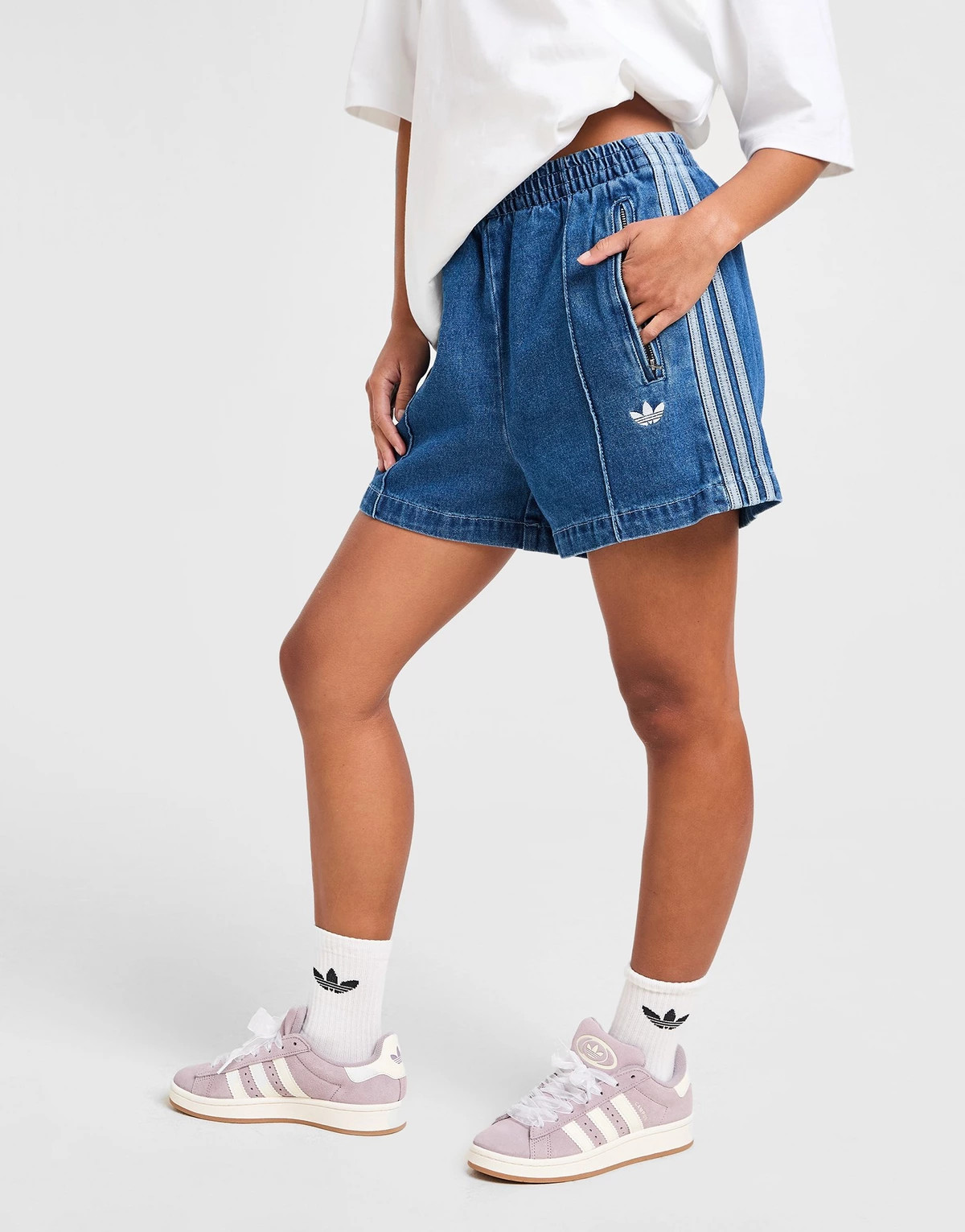 adidas Originals Denim Firebird Shorts | JD Sports (UK)