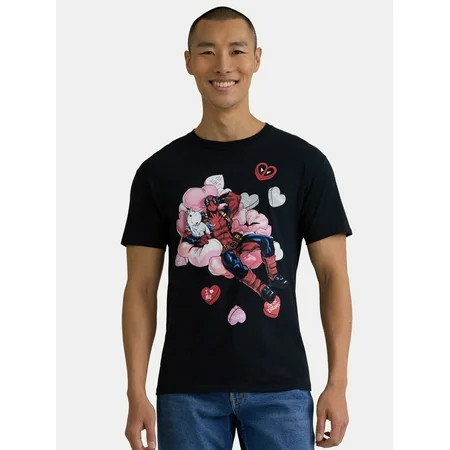 Valentine s Day Men s & Big Men s Deadpool 3 Cotton Graphic Tee Sizes S-3XL | Walmart (US)