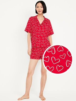 Knit Jersey Pajama Short Set | Old Navy | Old Navy (US)