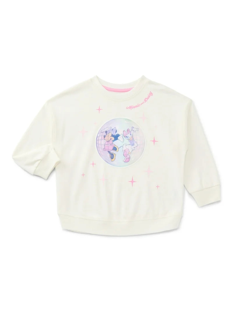 Minnie & Friends Toddler Girls Holiday Graphic Sweatshirt, Sizes 12M-5T | Walmart (US)
