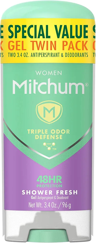 Mitchum Women's Deodorant, Antiperspirant Stick, Triple Odor Defense Gel, 48 Hr Protection, Showe... | Amazon (US)