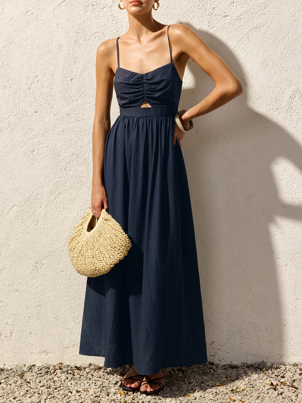 Cut Out Cami Maxi Dress | Commense