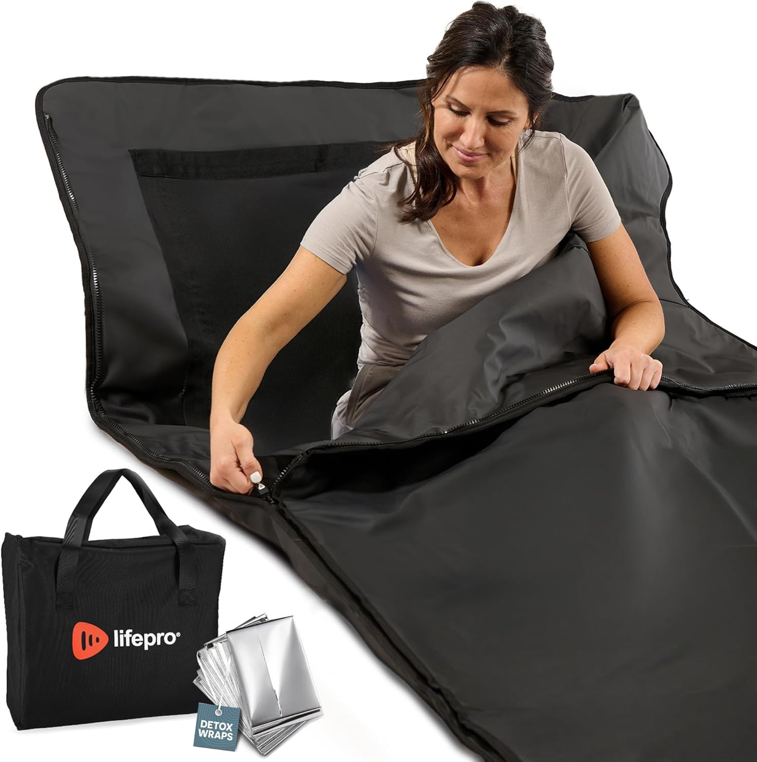 LifePro RejuvaWrap Far Infrared Sauna Blanket for Detox & Relaxation – Available in 5 Colors & ... | Amazon (US)