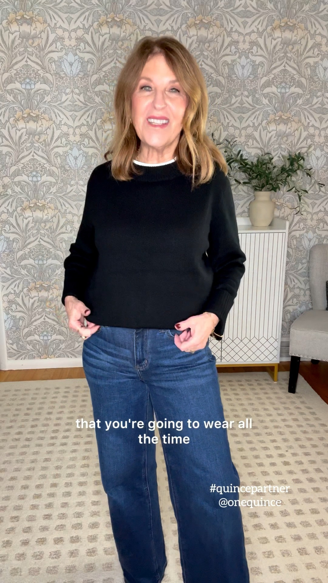 This is a beautiful oversized cashmere sweater by Quince.  I don't know how they make it so soft, cozy, and luxe, but I love it, and I think you will too.  It fits a roomy tts. I'm wearing a size XS.

@onequince
#quincepartner

#LTKOver40 #LTKHoliday #LTKGiftGuide