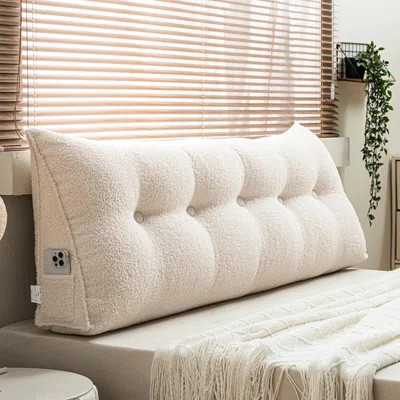 Velvet Triangular Headboard Pillow-Bed Wedge Pillow | Wayfair North America