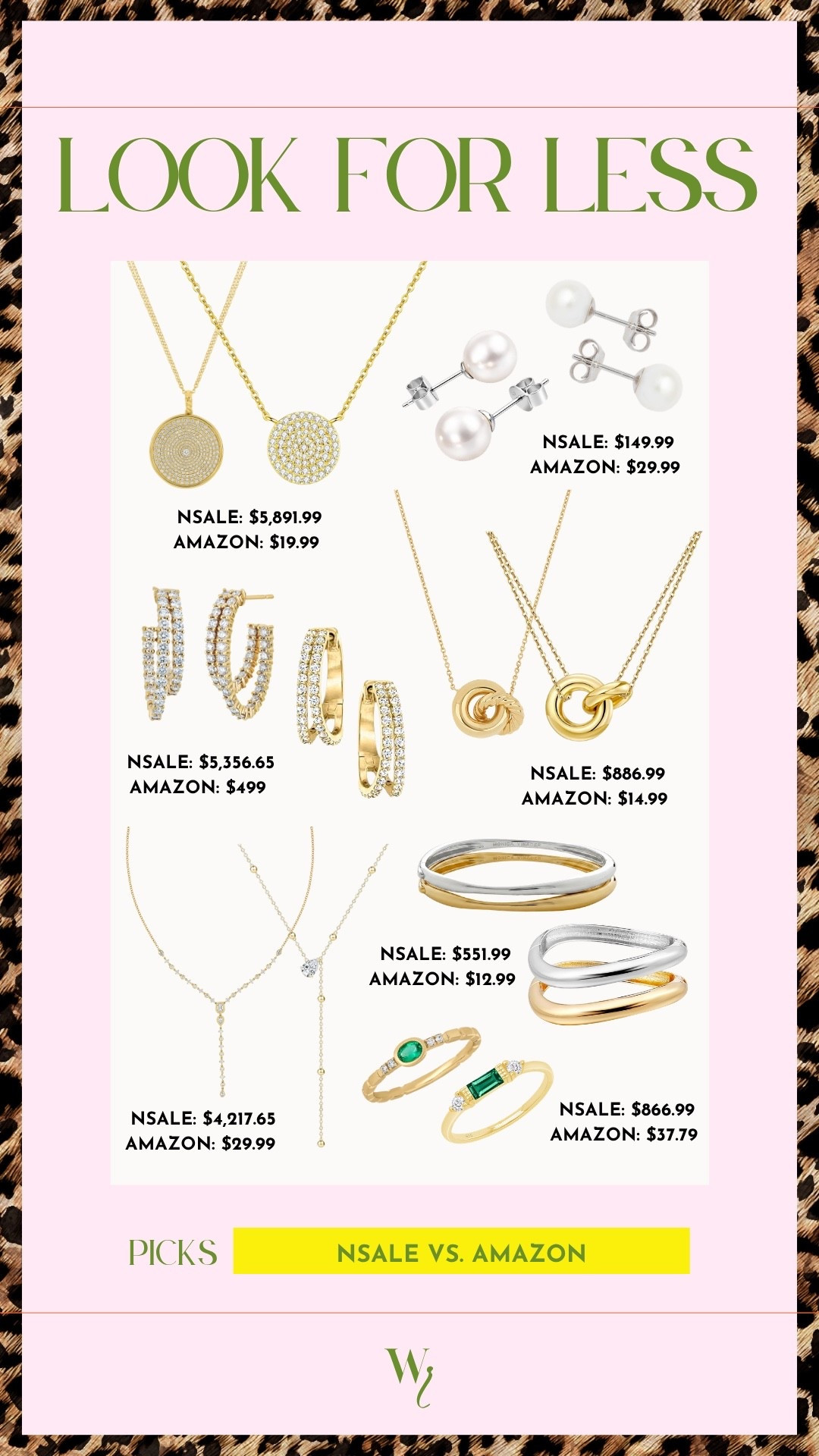 NSALE vs. AMAZON: JEWELRY! Shop these deals now!

#LTKSaleAlert