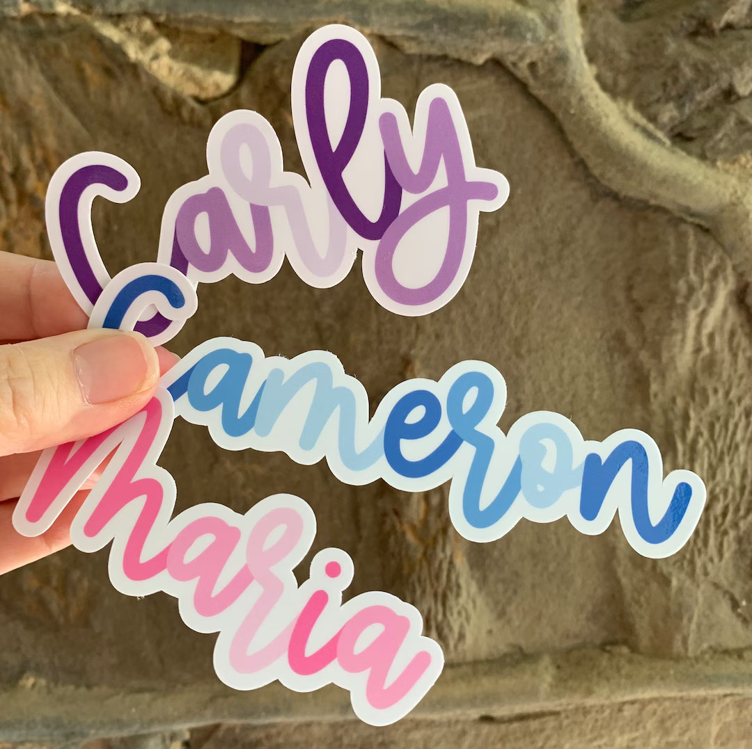 Personalized Name Sticker, Custom Stickers, Water Bottle Sticker - Etsy | Etsy (US)