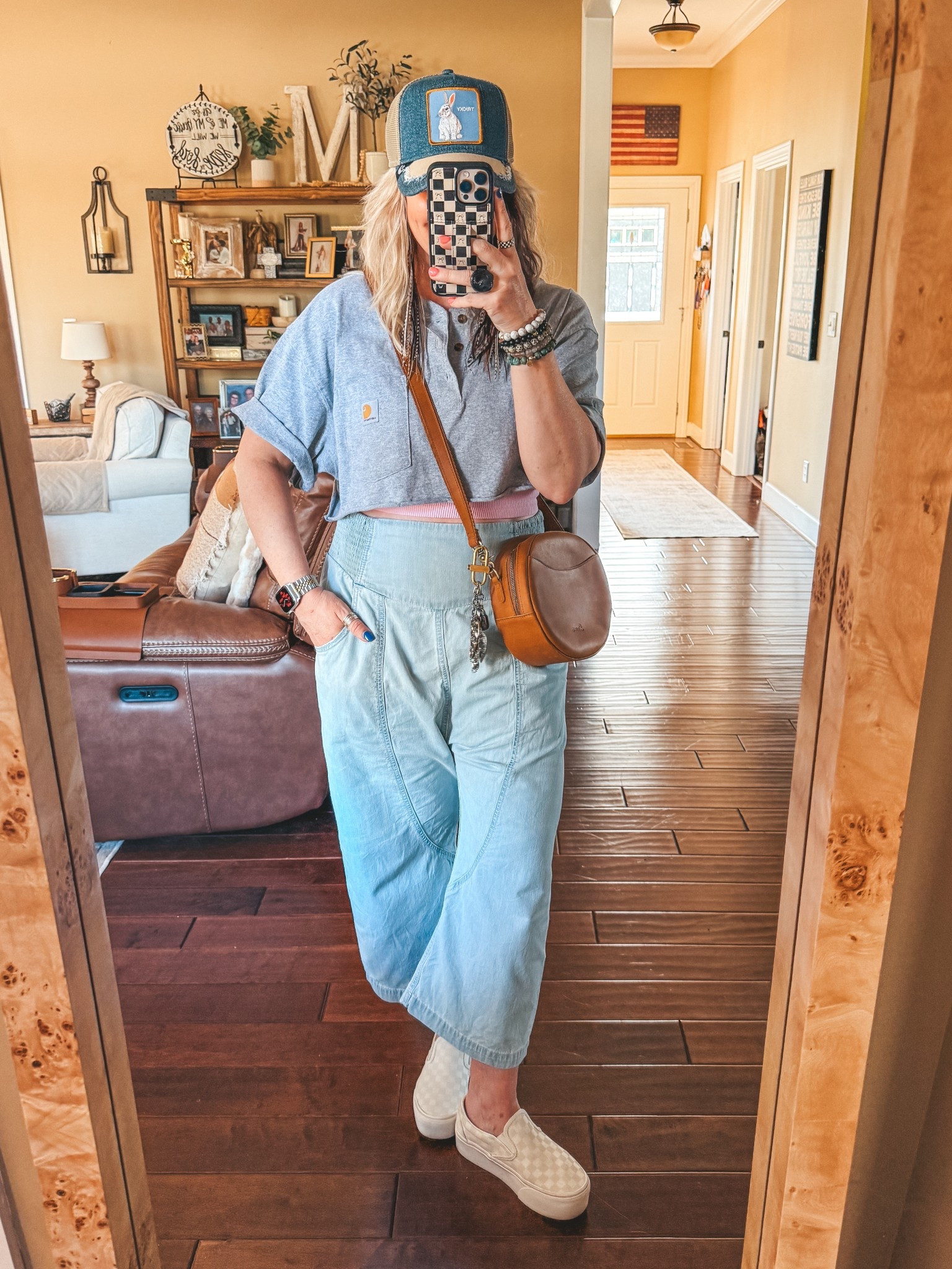 Love these comfy baggy jeans and I’m always here for a cropped carhartt tee look. Also the tank I wear under my tees are the best still, I’ve never found anything better! 👏🏼🥰 

#LTKFindsUnder100 #LTKStyleTip #LTKOver40