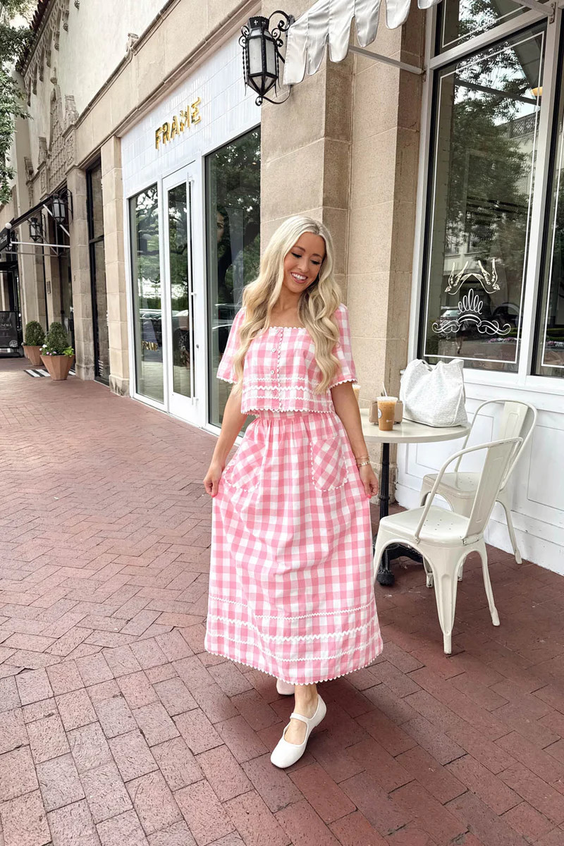 Easy Day Midi Skirt - Pink | The Impeccable Pig