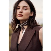 Chocolate Brown Silk Neck Scarf, Designer Square Neckerchief For Women & Men, Natural Scarf 17 21.6 In, Luxurybirthday Gift Her | Etsy (US)