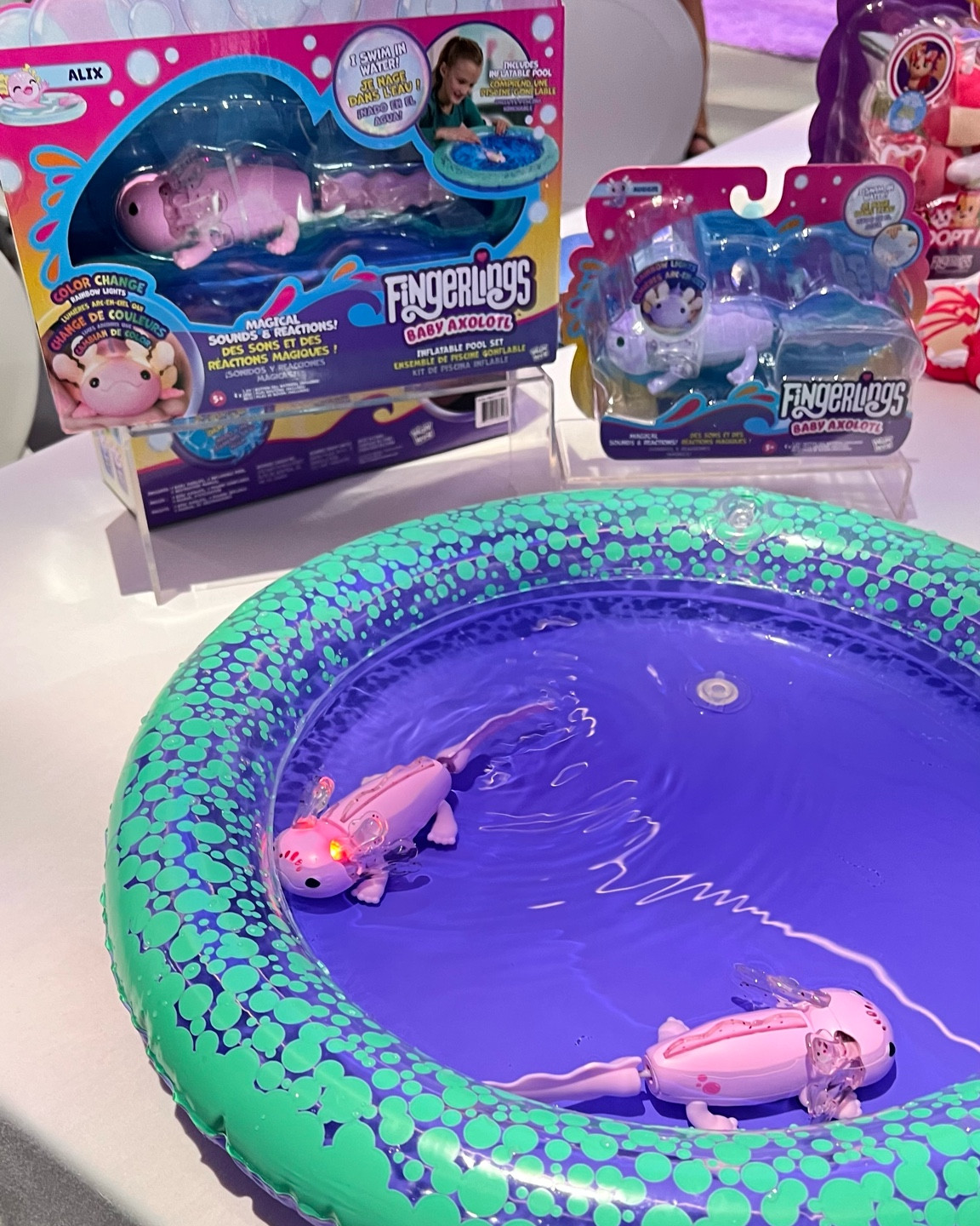 This axolotl swims!! Brand new toy that just launched this year! #kidstoys #newtoy
