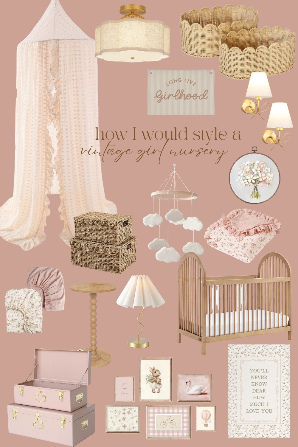 vintage girl nursery vibes🤍🎀🏠👶🏻

#LTKBump #LTKHome #LTKBaby