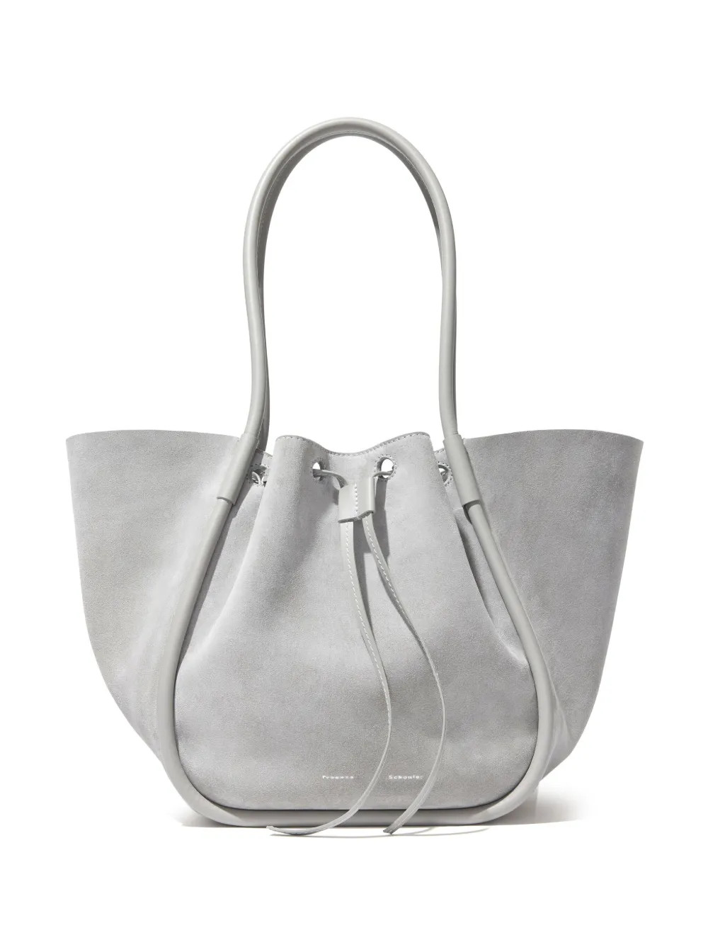 Proenza Schouler Large Ruched Tote Bag  | Grey | FARFETCH | Farfetch Global