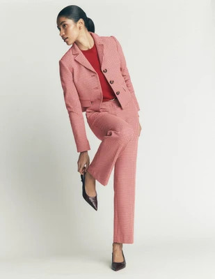 Boden Women's Canonbury Cotton 7/8 Pants in Pink | Size 16/18 | Boden (US)