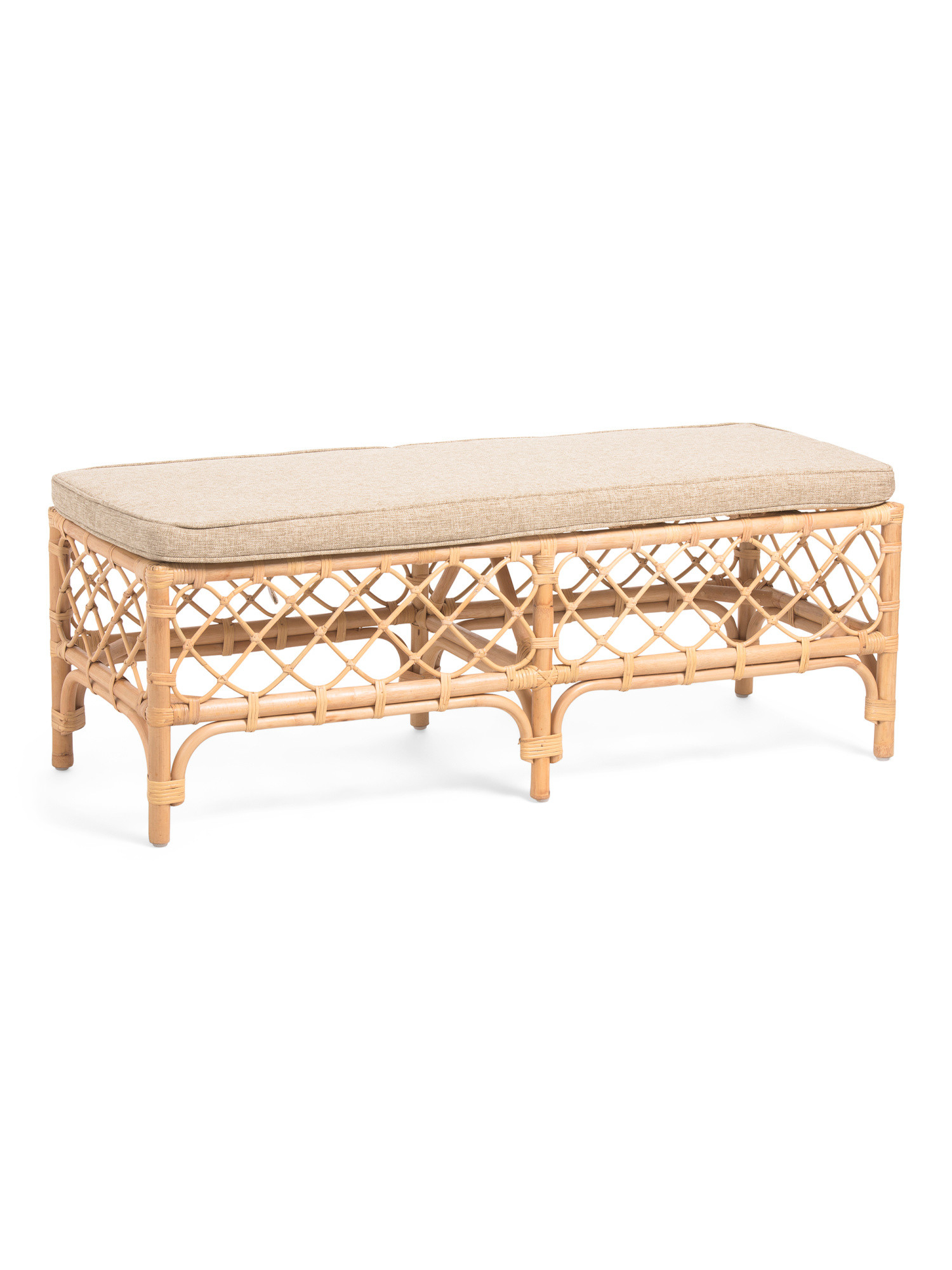 49x19x18 Terrace Rattan Bench | TJ Maxx