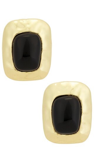 petit moments Giovana Earrings in Black. | Revolve Clothing (Global)