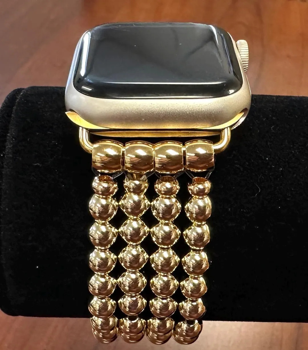 14K Gold Plated Apple Watch Band - Etsy | Etsy (US)