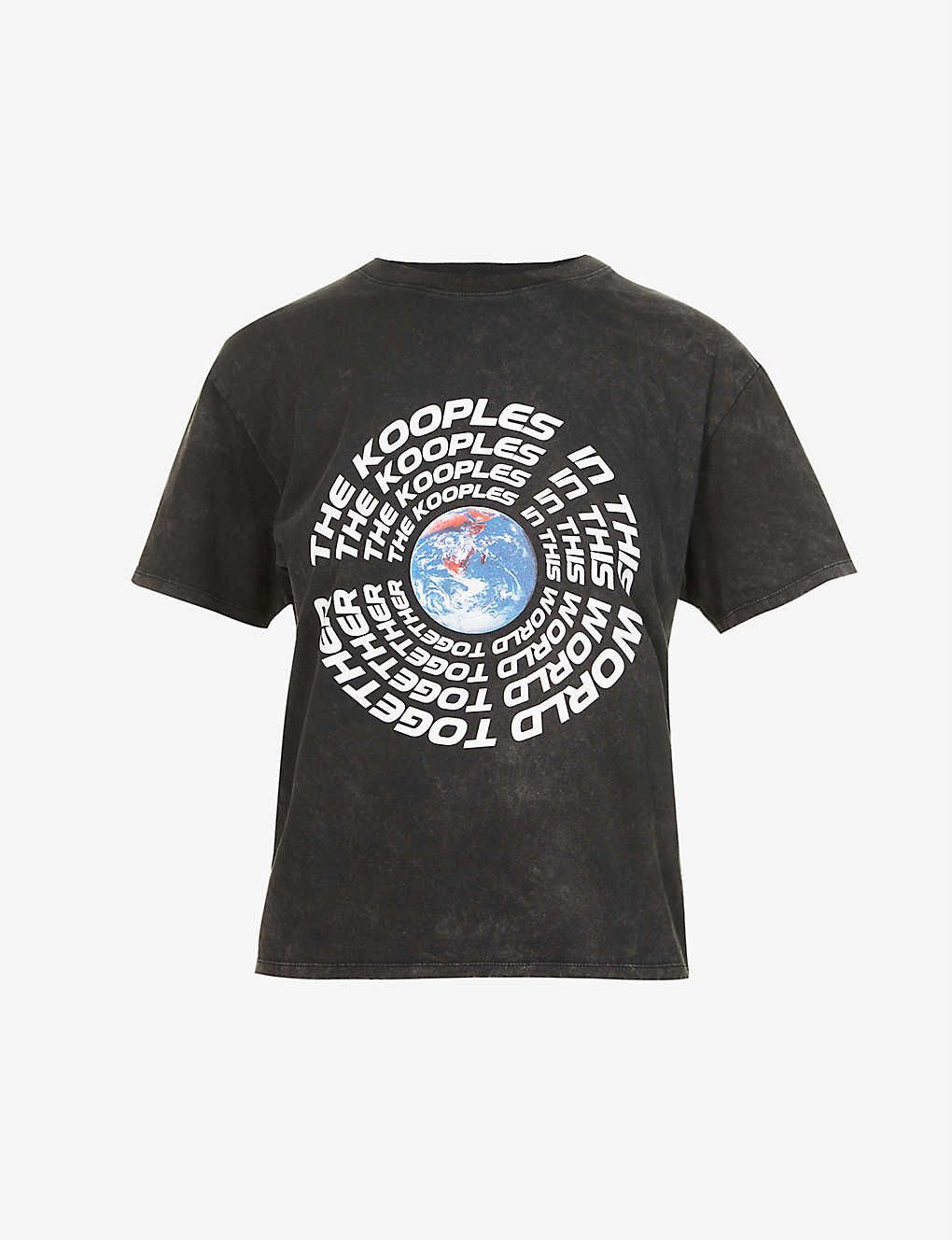 World graphic print cotton-jersey T-shirt | Selfridges
