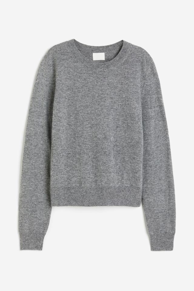 Fine-knit Sweater - Gray melange - Ladies | H&M US | H&M (US + CA)