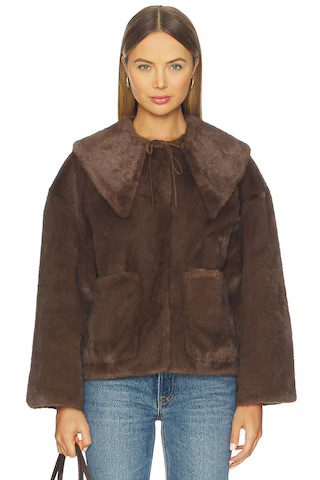 By Malene Birger Jacquie Fake Fur Jacket in Carafe from Revolve.com | Revolve Clothing (Global)