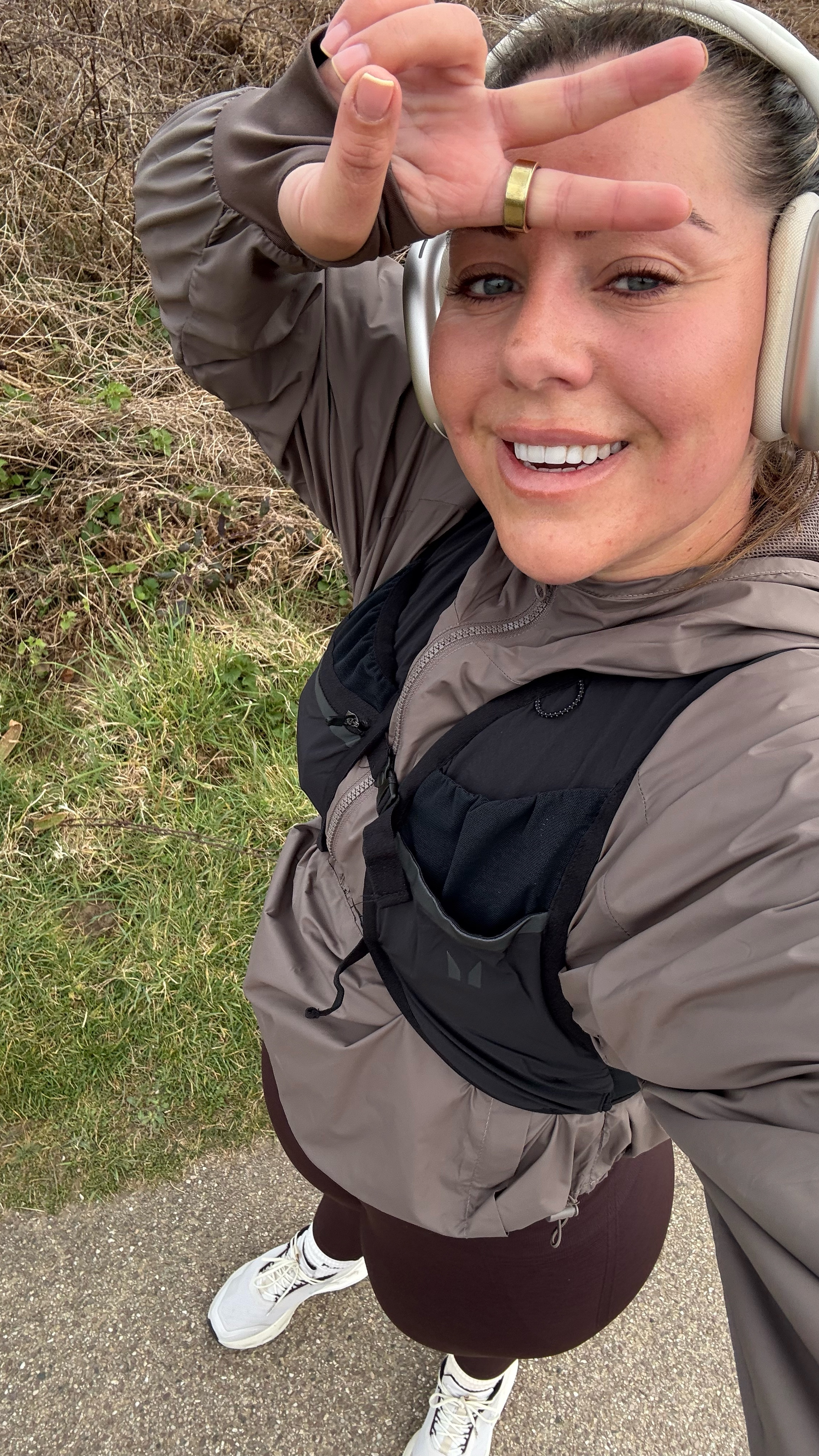 Run a 5K with me 🏃🏻‍♀️💨 so proud of myself. It’s my first one back since the summer last year. Wearing size large in gym set (size up) they’re tiny! 

#LTKmidsize #LTKbeauty #LTKfitness