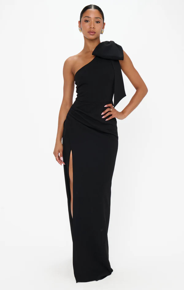 Bliss Bow Dress ~ Black Stretch | Show Me Your Mumu