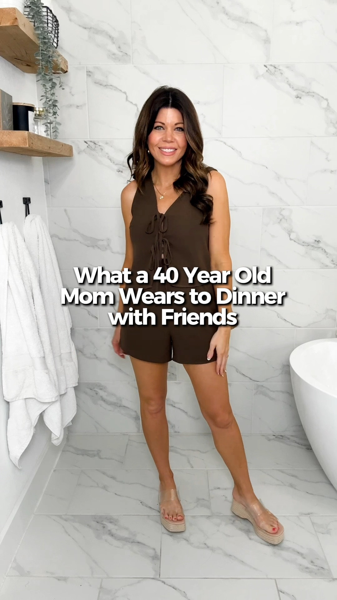 What I really wore to dinner with friends.
Simple. Comfortable. Easy to throw on.
A two piece set makes figuring out what to wear easy. This one is lightweight and has a stretchy waistband which we all love! Wearing a size Small. 

#LTKmomlife #LTKootd #LTKgrwm