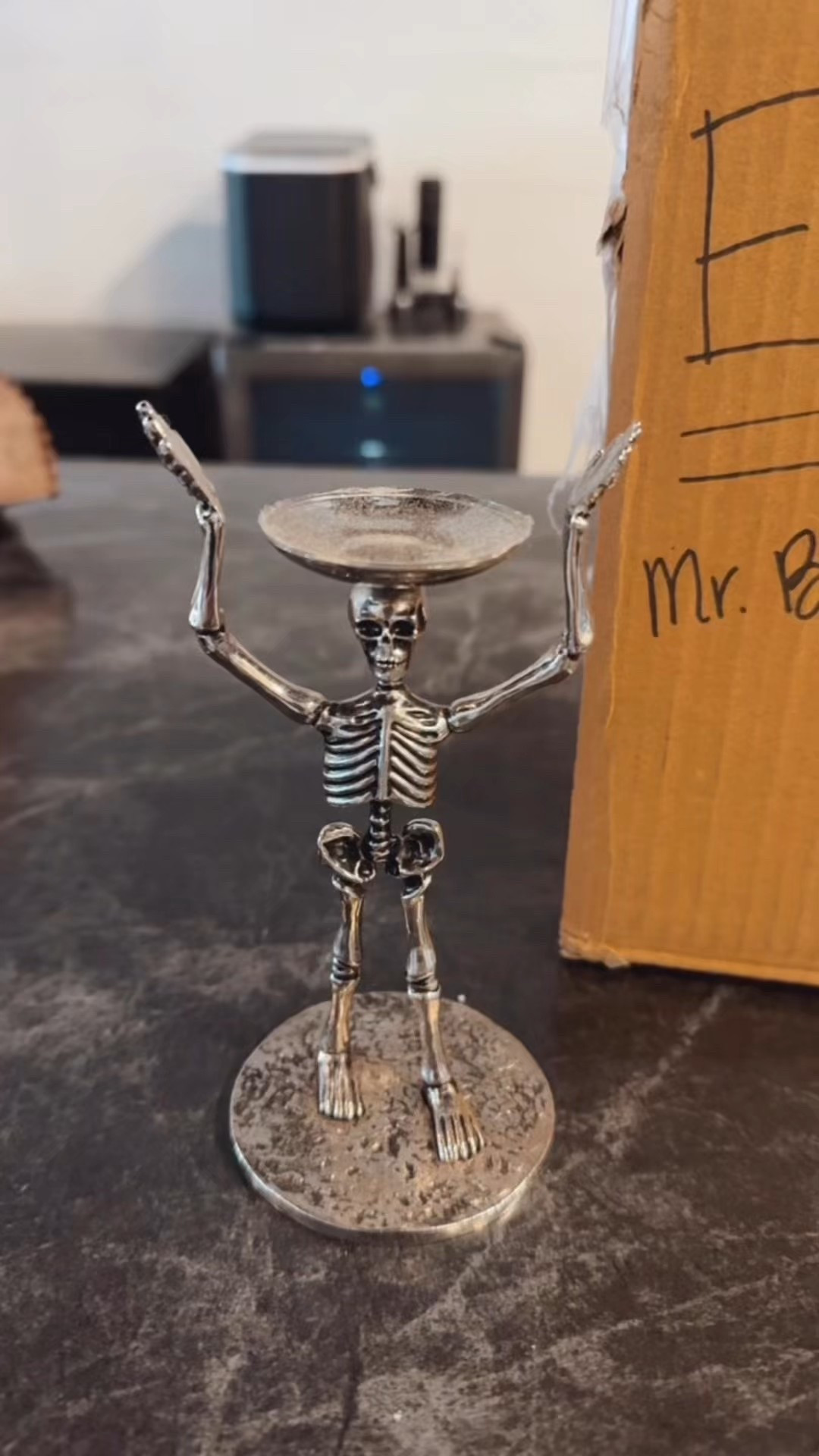 You may recall last winter Mr. Bones-Jangles had an unfortunate loss of his glass in a tragic dish washing accident. Fortunately I was already prepared, I just waited until a nice 90 degree “fall” day to bring him back!🤣

#LTKHome #LTKSaleAlert #LTKSeasonal