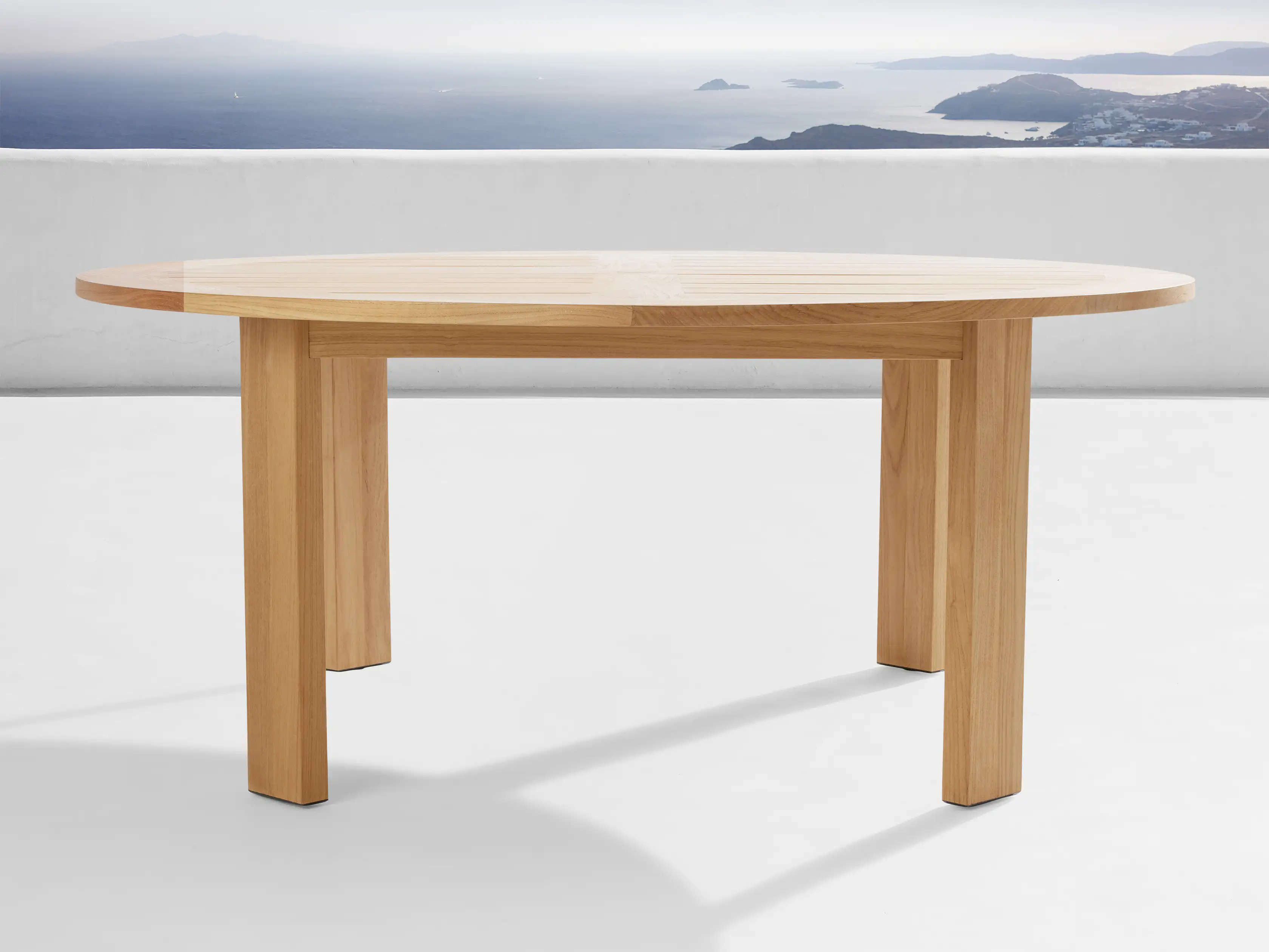 Bal Harbour Outdoor Teak Round Dining Table | Arhaus