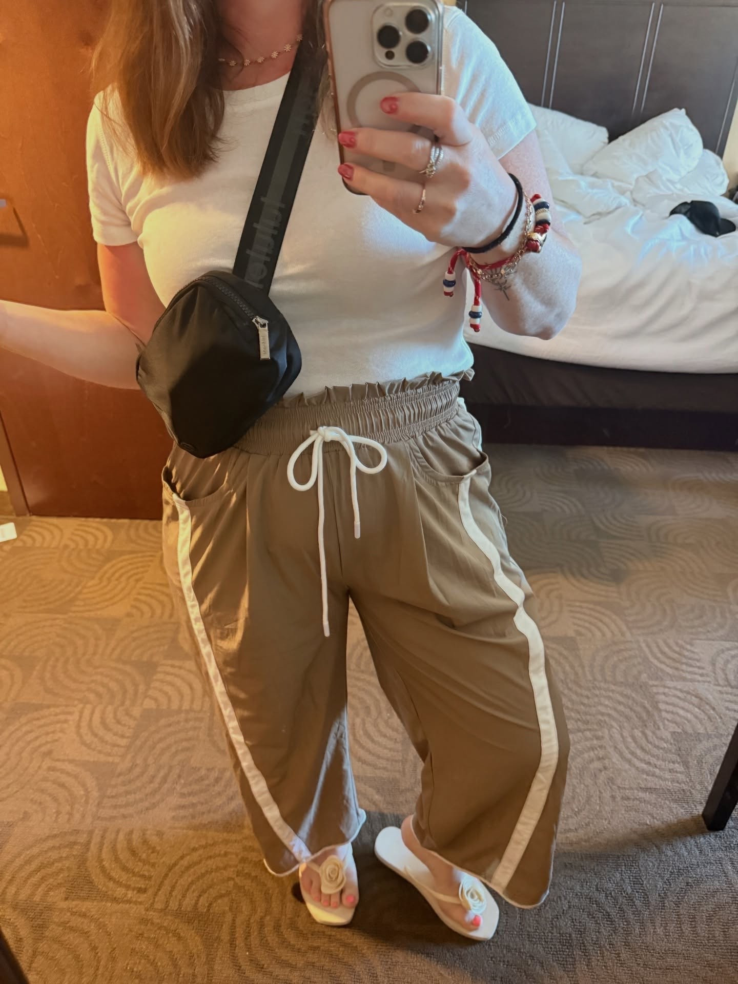 These @amazon pants are the perfect travel pants, errands pants or even an easy brunch look. I have them in multiple colors & I adore them. 

Snag em on my @shop.ltk or comment below & I’ll send them right to you!!